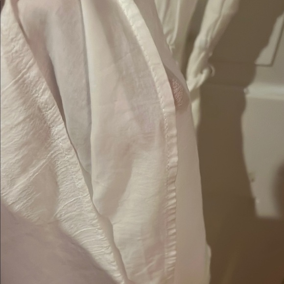 Talbots white sundress with black detail size 6 - Picture 9 of 10